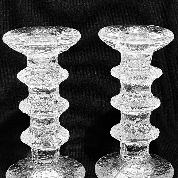 Festivo By IITTALA Set of 2 Single Light 3 Rings Candle Holders Timo Sarpenera. - Picture 5 of 12